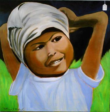 young haitian girl